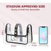 KUI WAN Clear Stadium Approved Crossbody Bag for Women - Black - Buy Online on GoSupps.com