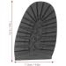 Anti-Slip Rubber Half Sole and Heels for Shoe Repair and Replacement - Durable and Soft - Ideal for Sports and Leather Shoes in Black - Buy Online on GoSupps.com