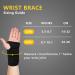 Adjustable Wrist Brace for Carpal Tunnel & Arthritis Relief - Support & Compression for Injuries | Right Hand Large/X-Large - Buy Online on GoSupps.com