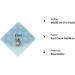 Sterntaler Emmi Hooded Towel for Babies & Children - Light Blue Donkey 80x80 cm | Embroidered Bath Towel Perfect for Kids - Buy Online on GoSupps.com