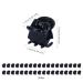 Ikadiya 36 Mini Hair Clips - Small 1cm Non-Slip Claw Clips for Kids & Adults - Black Jaw Clips for Design & Everyday Use - Buy Online on GoSupps.com