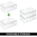 mDesign Clear Plastic First Aid Kit Storage Box - Organizes Medicine and Supplies in Bathroom, Kitchen, Cabinet, or Closet - 8 Divided Sections for Easy Organization - Buy Online on GoSupps.com