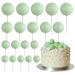 Astaron 20 pieces Tortendeko balls cake topper mini-balloons cake upleater for wedding party baby party birthday cake decorate (light green)
