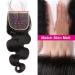 Maxine Hair 16 Inch Body Wave 5x5 Transparent Lace Closure Virgin Brazilian Human Hair Swiss Lace Closure with Baby Hair - Natural Color, 16 Inch HD Wig - Buy Online on GoSupps.com