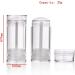 4pcs COSIDEA 30g/1OZ White Round Deodorant Containers - Bottom Filling Twist Up Tubes for Hair Wax & Chapstick - Clear - Buy Online on GoSupps.com