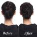 Human Hair Scrunchie Real Messy Bun Updo Extensions Hair Pieces 100% Remy for Women Donut Ribbon Wrap Ponytail Extension Scrunchy Chignons Curly Wavy (#1B Natural Black) - Buy Online on GoSupps.com