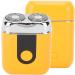 Mini Electric Beard Trimmer - Portable Waterproof Type C Charging for Men | Travel Essential (Orange - Buy Online on GoSupps.com