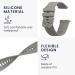 kwmobile Replacement Strap for Garmin Venu Sq Music - Grey Silicone Fitness Tracker Band - Buy Online on GoSupps.com