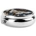 Beautiful Moth Round Pill Box | 3 Compartment Mini Decorative Travel Organizer for Pills & Vitamins - Buy Online on GoSupps.com