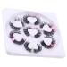 FOMIYES 7 Pairs Fake Eyelashes False Lashes Colored Eyelashes Faux Eyelashes False Eyelashes Lashes with Color Lash Clusters Color Lashes Cosplay Lashes Extend Curly Chemical Fiber