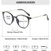 Lanomi Blue Light Filter Reading Glasses for Men & Women - UV400 Protection Anti-Fatigue Oval Frame 2.0 Diopters - Buy Online on GoSupps.com