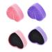 Mikikit Silicone Makeup Applicator Makeup Brush Cleaning Box Dry Makeup Cleaner Sponge Makeup Cleaning Box Pink Make up Brush Heart Shaped Box Brush Cleaning Box Medium Pink