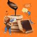Michel et Augustin Gourmet Chocolate Mini Cookie Squares - Milk Chocolate & Caramel Butter Shortbread | 180 Individually Wrapped European Cookies - Buy Online on GoSupps.com