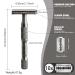 Buy Premium Safety Razor for Men & Women | Reusable Metal Single Blade Shaver - 10 Platinum Blades Included | Sustainable Gun Black Design - Buy Online on GoSupps.com