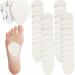 40 Pieces Metatarsal Felt Feet Pads Insert Pads Ball of Foot Cushion Pain Relief Forefoot Support Adhesive Foam Foot Cushion Pad for Men and Women 1/4 Inch Thick (White)
