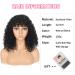 Matriarchs 12 Inch Curly Bob Wig with Bangs for Black Women - Natural Black Synthetic Hair (120g, 1B) - 12 Inch Length - Buy Online on GoSupps.com