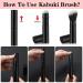 Retractable Kabuki Makeup Brush - Eco-Friendly Travel Blush & Foundation Brush with Cover - Buy Online on GoSupps.com