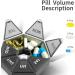 Weekly Pill Box Organizer - Moisture-Proof Portable Pill & Vitamin Case for Supplements - Compact 1-Pack Black - Buy Online on GoSupps.com