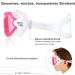 Kids 180 Panoramic View Anti-Fog Diving Mask | Unisex Child Swim Goggles with Nose Cover | Snorkeling Gear in Sweet Pink - Buy Online on GoSupps.com