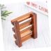 Amosfun Soap Case Sink Soap Holder Soap Rack for Shower Soap Dishes Holder Wood Soap Holder Square Soap Dish Bathroom Soap Holder Shower Soap Holder Soap Drainer Vintage Bamboo Charcoal - Buy Online on GoSupps.com