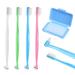 Toothbrush for braces interdental brushes braces wax - 4 pieces of double -sided braces toothbrushes and 1 box of braces burial set for cleaning bridges and bridges