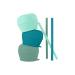 Boon SNUG Straw Lids Assorted Colors (Pack of 3) Green