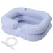 Tookie Inflatable Hair Washing Basin, Inflatable Shampoo Basin for Bedside, Portable Shampoo Bowl for Elderly, Disabled, Pregnant, Injured, Bedridden, Handicapped, Wash Hair in Bed(White)