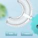 Kids U Shaped Toothbrush Cartoon Shape Silicone 360 Kids U-shaped Toothbrush Age 2-6 Manual Toothbrush for Home Pink/B - Buy Online on GoSupps.com