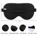 Jazzznap Natural Silk Sleep Mask - Super Smooth Black Blindfold for a Restful Sleep - Buy Online on GoSupps.com