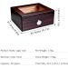 Cigar Humidor Case with Hygrometer Humidifier for 50 Cigars Handmade Cedar Wood Cigar Box Portable Travel Cigar Case for Men - Buy Online on GoSupps.com