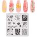 Summer Nail Stamping Plates Set with Stamper & Scraper - 10 Image Templates for Manicure DIY - Animal, Flower, Lace Designs - Includes Storage Bag - Buy Online on GoSupps.com