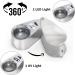 40X Full Metal Illuminated Jewelers Eye Loupe Magnifier with LED - Compact Pocket Magnifying Glass for Gems, Jewelry, Coins, Stamps - 1'' Lens Dia - Buy Online on GoSupps.com