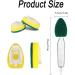 Joyola Plaster Sponge Dish Sponge with Handle - Kitchen Sink Cleaning Brush Set with 1 Dishwash & 9 Replacement Heads for Effective Wall Cleaning - Buy Online on GoSupps.com