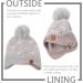XIAOHAWANG Knitted Baby Hat Winter Warm Beanie with Pompom, 4-7 Years, Gray Heart Design - Buy Online on GoSupps.com