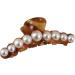 Hair Pearls Claw Clips | Strong Hold Jaw Clips Hair Barrette Clamps Long Jaw Clips Barrettes Fancy Pearl Hair Accessories For Women Girls Styling - Buy Online on GoSupps.com