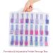 Kissbuty Universal Nail Polish Holder Organizer - 48 Bottle Storage with Adjustable Dividers | Space Saving Solution - Buy Online on GoSupps.com
