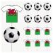 Wales Football Party Food & Cupcakes Picks Decorations Toppers World Cup 2022 (pack of 14)