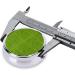 Buy Green Grassland Round Pill Box - 3 Compartments Portable Organizer for Travel Purse & Pocket - Ideal for Meds on the Go - Buy Online on GoSupps.com
