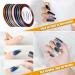 Xptieeck Nail Art Tool Set: Nail Pen Stamp Nail Painting Brush Nail Dotting Tool Nail Foil Manicure Tape Rhinestones for Nails - Buy Online on GoSupps.com