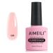 AIMEILI 5 in 1 Rubber Base Gel For Nails Sheer Color Gel Nail Polish UV LED Soak Off Elastic Rubber Base Coat Nail Strengthener Nail Rhinestones Glue Gel - (594) 10ml