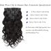 Body Wave Clip In Human Hair Extensions - 120g 8pcs 16 #1B Natural Black - Women's Wavy Hairpiece - BW-Natural Black - Buy Online on GoSupps.com