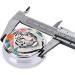 Cute White Tiger Portable Metal Pill Box - Round Mini 3-Compartment Design | Travel Must-Have for Small Pills - Ships Internationally - Buy Online on GoSupps.com