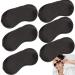6 Pack Blindfold Eye Mask Cover Sleep Mask for Party Games Travel Sleep Team Build Party Supply with Adjustable Strap for Women Men Kids Black