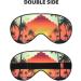 Sunrise Tropical Palm Tree Eye Mask | Soft Travel & Sleep Eyeshade for Men & Women - Buy Online on GoSupps.com