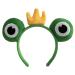 Face Wash Headband | Cartoon Plush Animal Ears and Horns Spa Headband - Halloween Hair Accessories Green Frog Headpiece Elastic Makeup Headbands for Women Girls Prince One Size