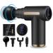 Shavingfun massage gun massager mini massage gun muscle massager electrically portable hand massage device with 6 speeds 4 massage heads for relieving muscle pain black