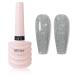 Glitter Gel Nail Polish Silver Nail Polish Sparkly Shiny Nail Art Nail Gel Polish Soak Off Uv Led Glitter Nail Polish Gel Nail Art Starter DIY For Women Party Salon Home Use 10ml (#01)