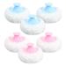 6pi ces Houppette pour Gar on Fille Applicateur de Poudre Douce avec Manche Portable pour Soin Peau et Voyages