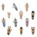 Minkissy 12pcs Crystal Finger Nail Rings - Alloy Crown Flower Bow Rhinestone Decor for Girls and Women - Buy Online on GoSupps.com