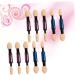 Beavorty Make Eye Shadow Brush 10pcs Eyeshadow Brush Soft Portable Dual Sided Cosmetics Makeup Tool Eyeshadow Applicator for Girls Ladies Women Makeup Brush - Buy Online on GoSupps.com